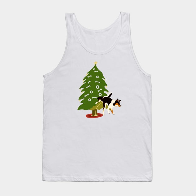 My Dog’s Own Christmas Tree - Collie! Tank Top by BullShirtCo